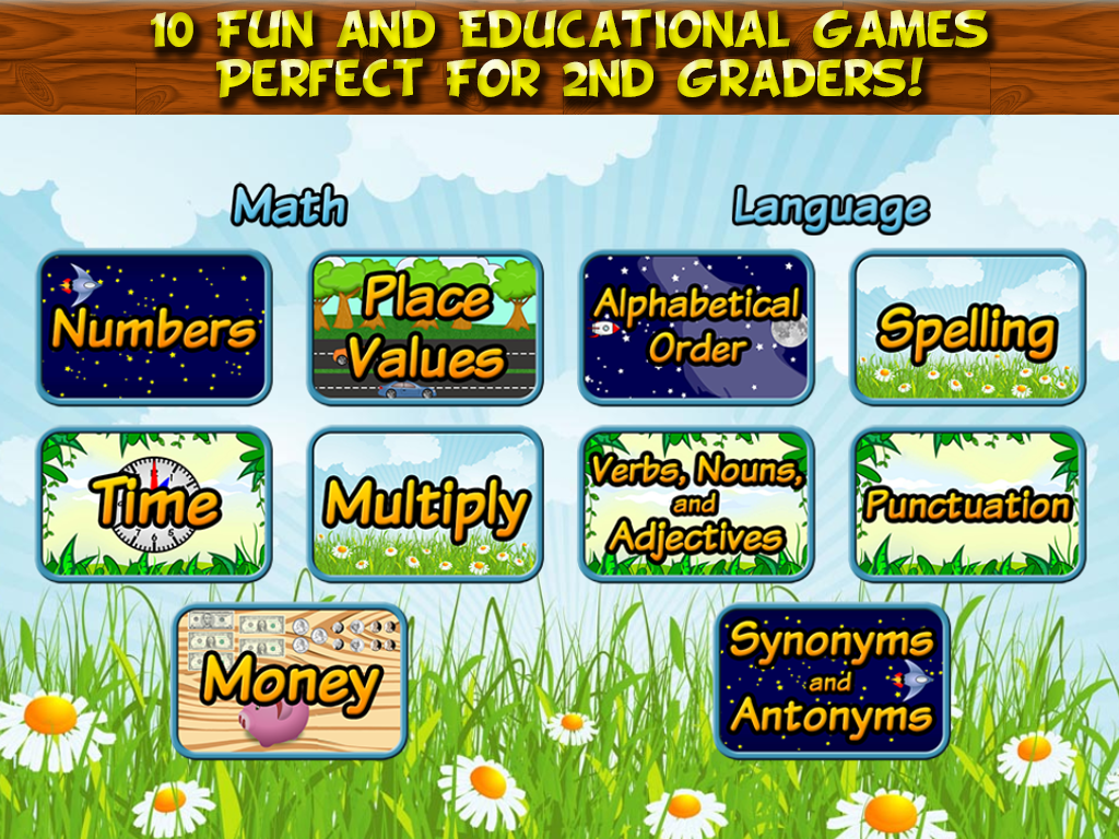 Second Grade Learning Games 1.1