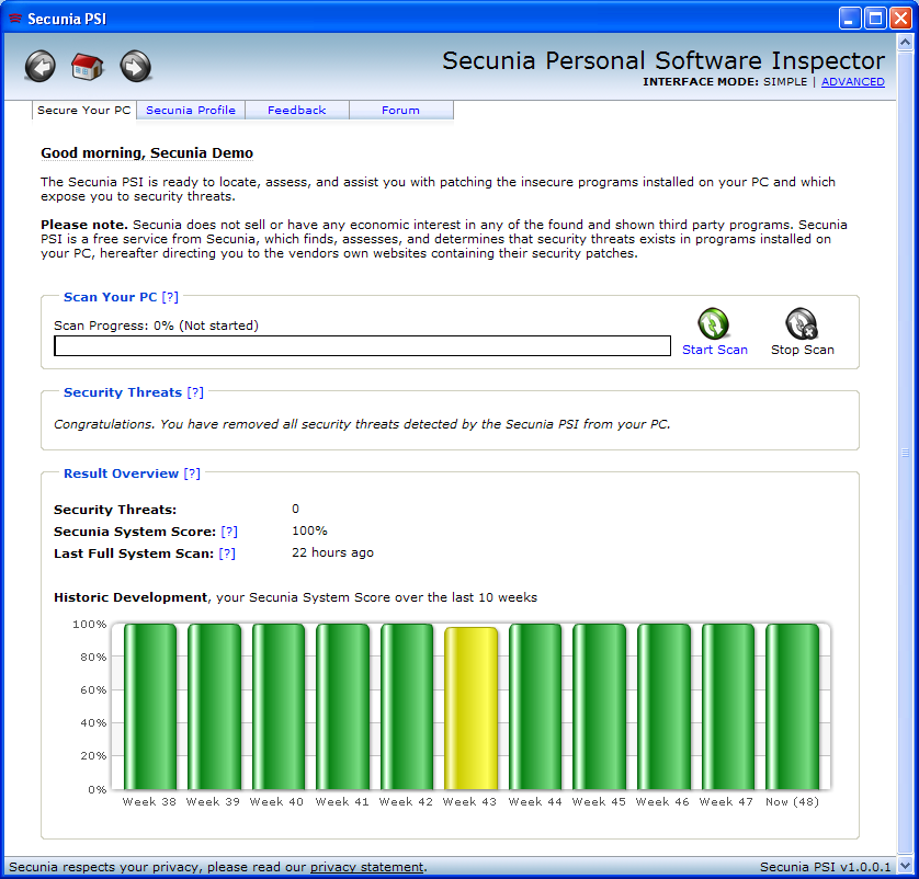 Secunia Personal Software Inspector 3.0.0.6005
