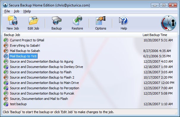 Secura Backup Home Edition 3.02