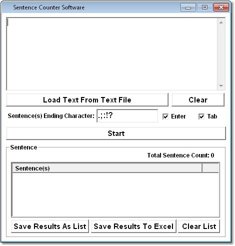 Sentence Counter Software 7.0