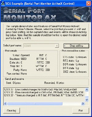 Serail Port Monitor ActiveX 3.0