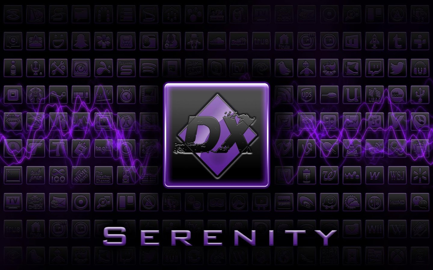 Serenity Launcher Theme Purple 5.2