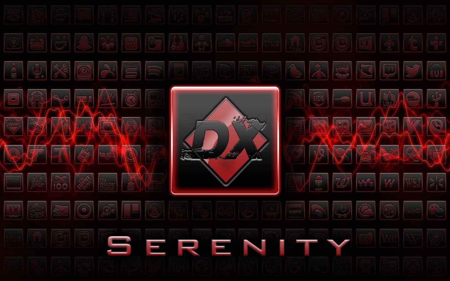 Serenity Launcher Theme Red 5.2