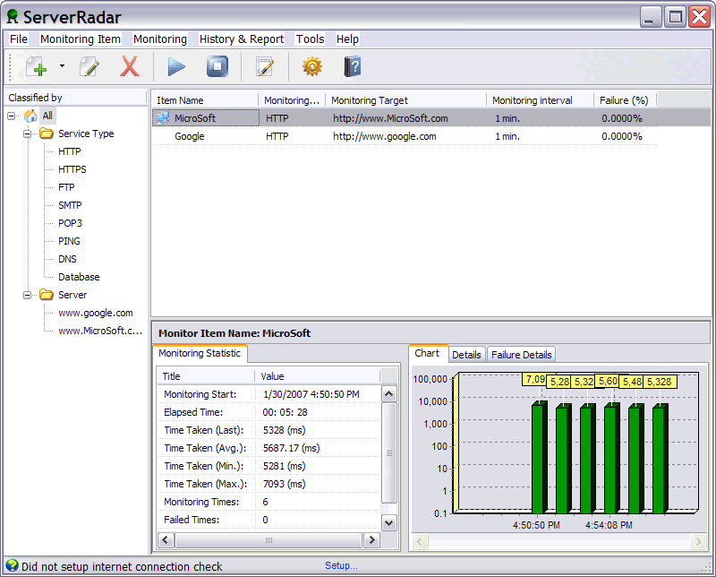 ServerRadar Server Monitor 5.1