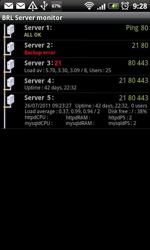 Servers monitor Premium 1.1