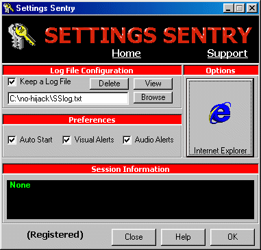 Settings Sentry 1.0