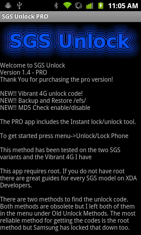 SGS Unlock PRO (NEEDS ROOT) 1.5