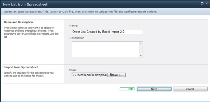 SharePoint Excel Import 2.6.507.2