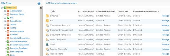 SharePoint Permission Report 1.6.523.3