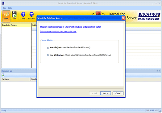 SharePoint Recovery Tool 9.04.01