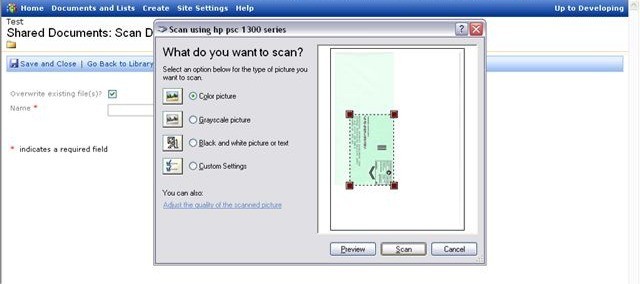 SharePoint Scanner Plug-in 2.0
