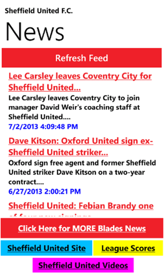 Sheffield U Football News 1.1.0.0