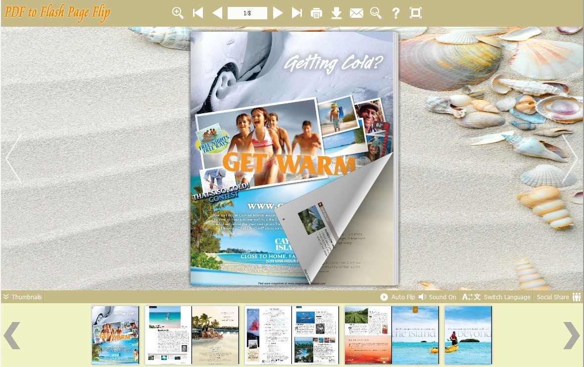 Shell Templates for Flash Flip Book 1.0