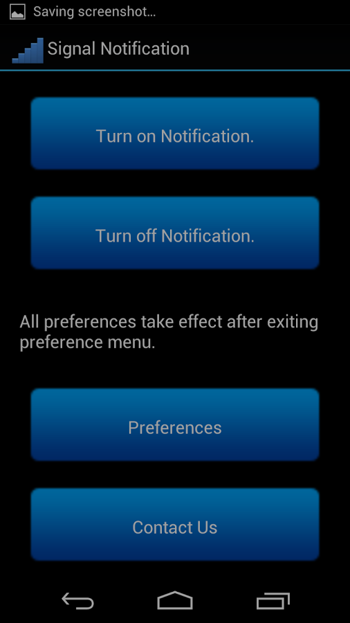 Signal Notification Varies with device