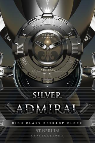 silver admiral luxury clock 2.22
