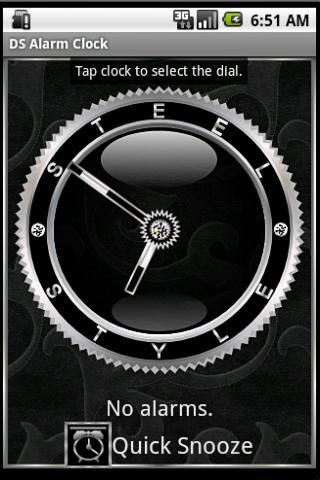 Silver Alarm Clock Widget 1.6