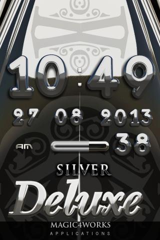 silver deluxe digital clock 2.17