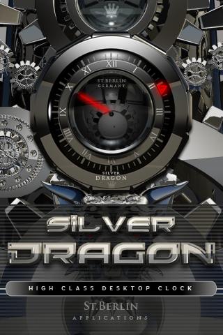 Silver Dragon clock widget 2.22