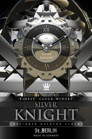 SILVER KNIGHT clock widget 2.22