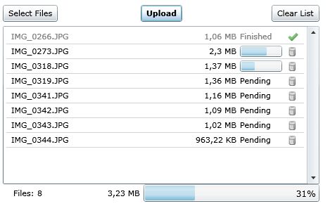 Silverlight Multi File Uploader 5.0
