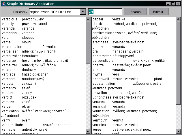 Simple dictionary applications 1.04