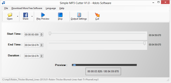 Simple MP3 Cutter 1.0