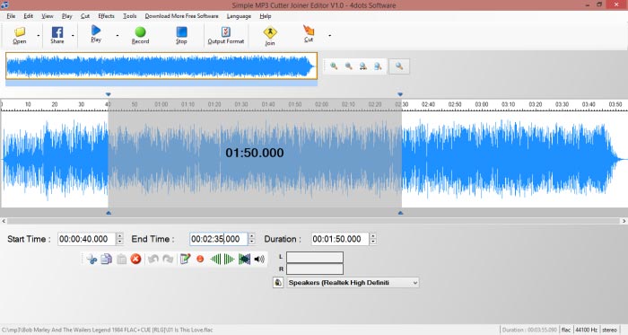 Simple MP3 Cutter Joiner Editor 2.0