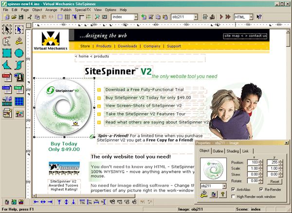 SiteSpinner 2