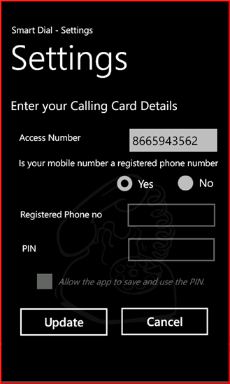 Smart Calling Cards 1.3.2.0