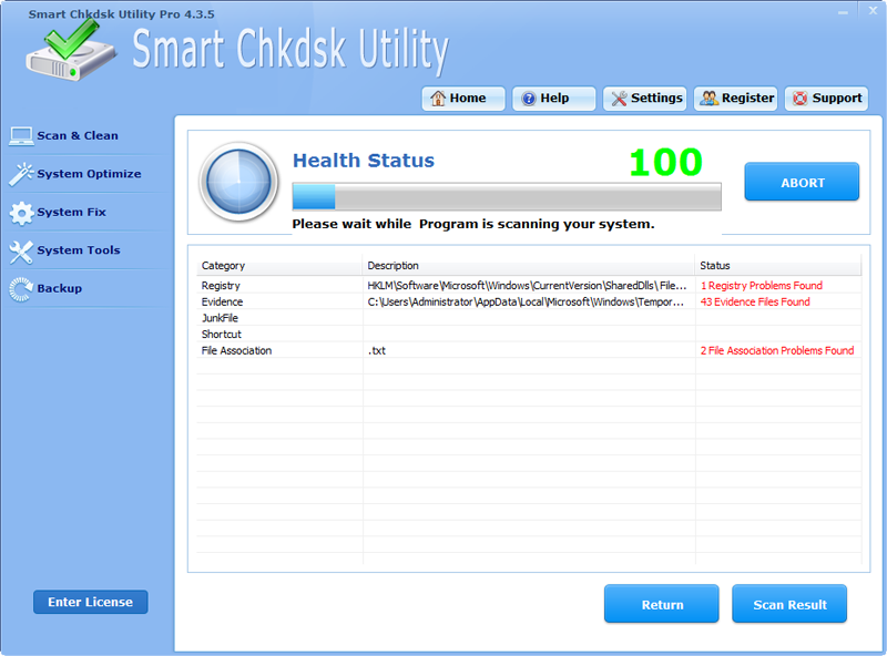 Smart Chkdsk Utility Software Pro 4.3.5