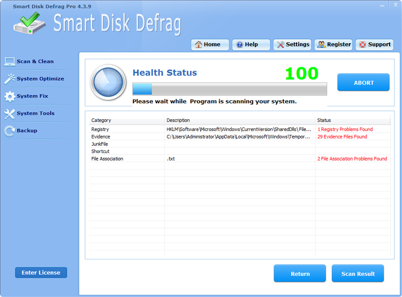 Smart Disk Defrag Pro 4.3.9