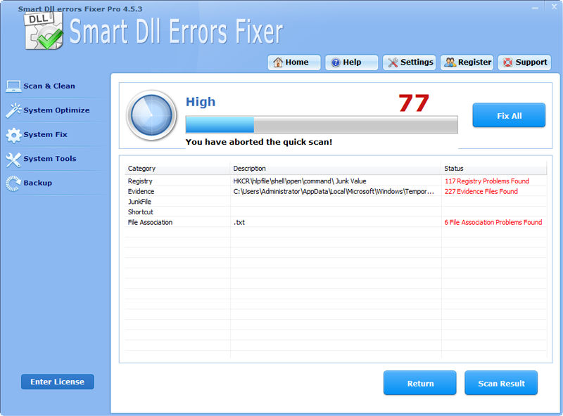 Smart Dll Errors Fixer Pro 4.5.3