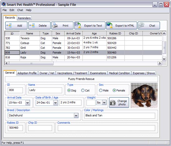 Smart Pet Health Professional 1.10