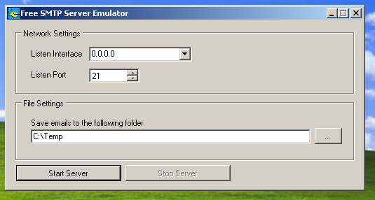 SMTP Server Emulator 1.0