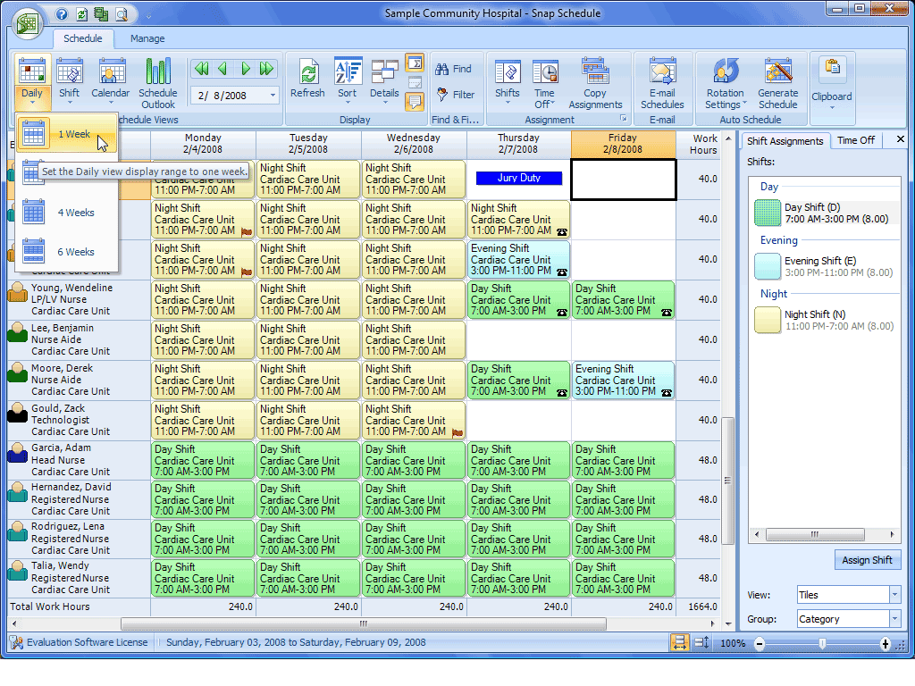 Snap Schedule Employee Scheduling Software 1.0