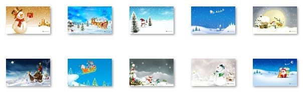 Snowy Christmas Windows 7 Theme 1