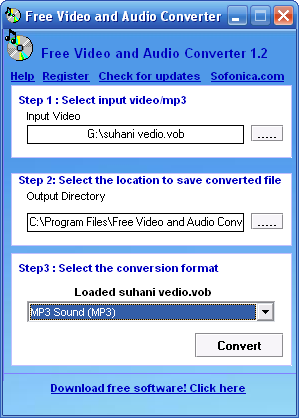Sofonica Video and Audio Converter 1.2