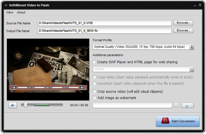 Soft4Boost Video to Flash 3.1.3.225