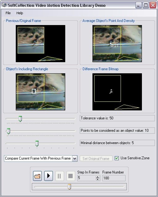 SoftCollection Video Motion Detection Library For .NET 1.25.041