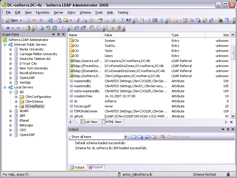 Softerra LDAP Administrator 2010.1