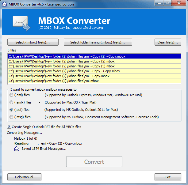 SoftLay MBOX Converter 6.5