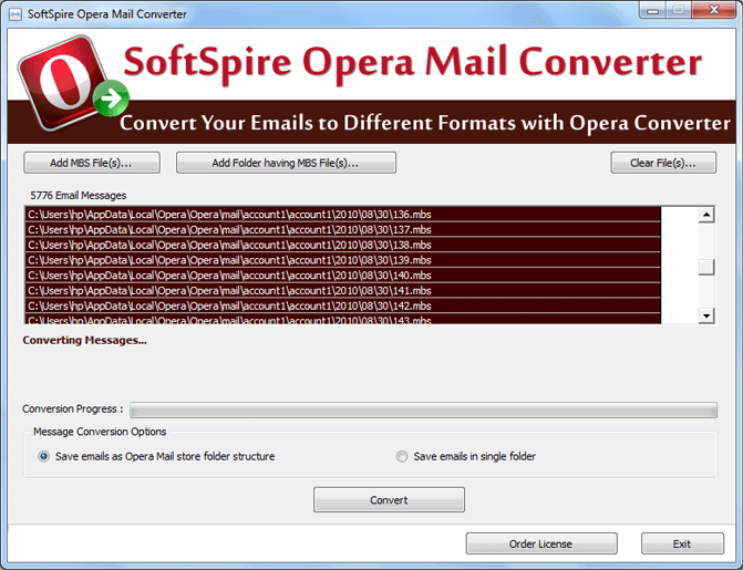SoftSpire Opera Mail Converter 1.25