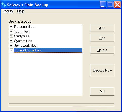 Solway's Plain Backup 1.4