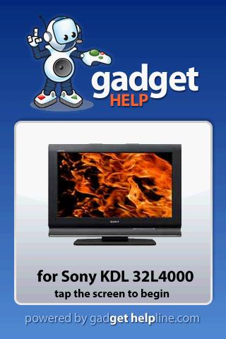 Sony KDL 32L4000 - Gadget Help 1.0