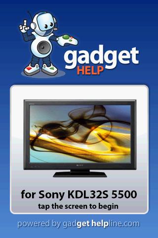 Sony KDL 32S5500 - Gadget Help 1.0