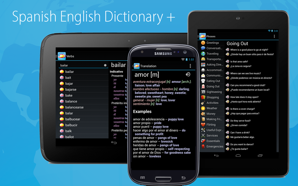 Spanish English Dictionary + Varies with device