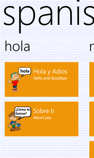 Spanish for Kids 2.0.0.0