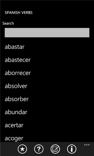 Spanish Verbs 1.0.0.0