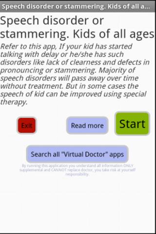 Speech disorder or stammering Varies with device