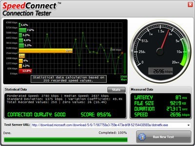 SpeedConnect Connection Tester 7.0